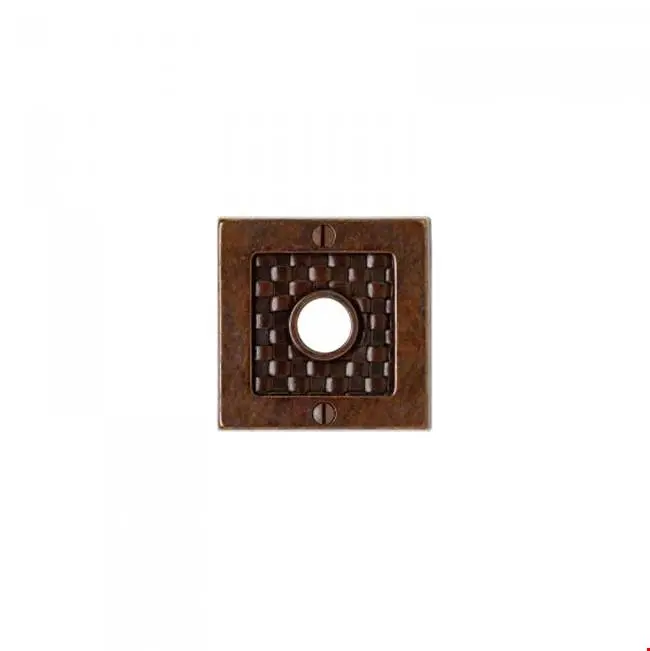Square Designer Escutcheon Towel Ring, 6"