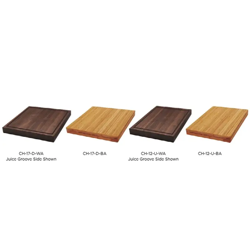 Upper Tier 2" thick Chef's Block 12-1/4" x 18" x 2" with Juice Groove on one side