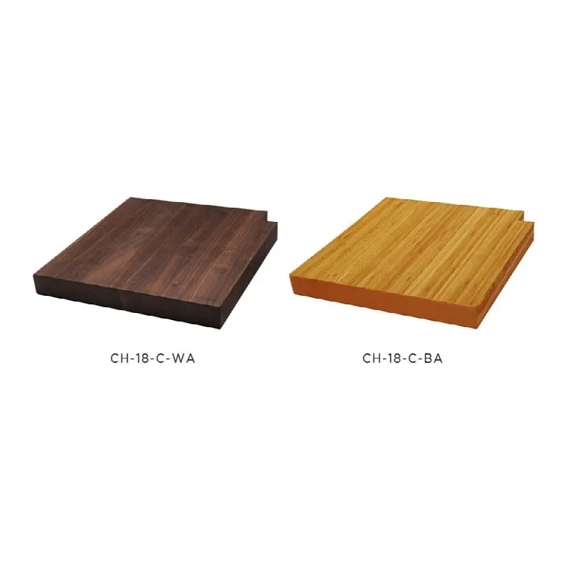Upper Tier 2" thick Corner Chef's Block 18-1/4" x 18-1/4" x 2" with Juice Groove