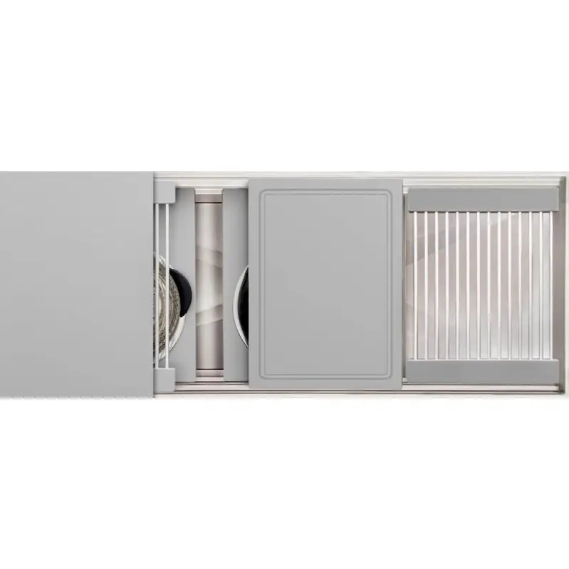 Ideal Workstation-2 3S + 12" DryDock Drain Side, Five Tool Culinary Kit, One DryDock Tool in 