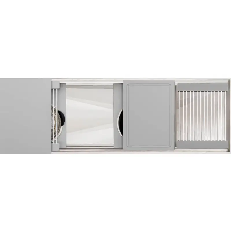 Ideal Workstation-2 4S + 12" DryDock Drain Side, Five Tool Culinary Kit, One DryDock Tool in 
