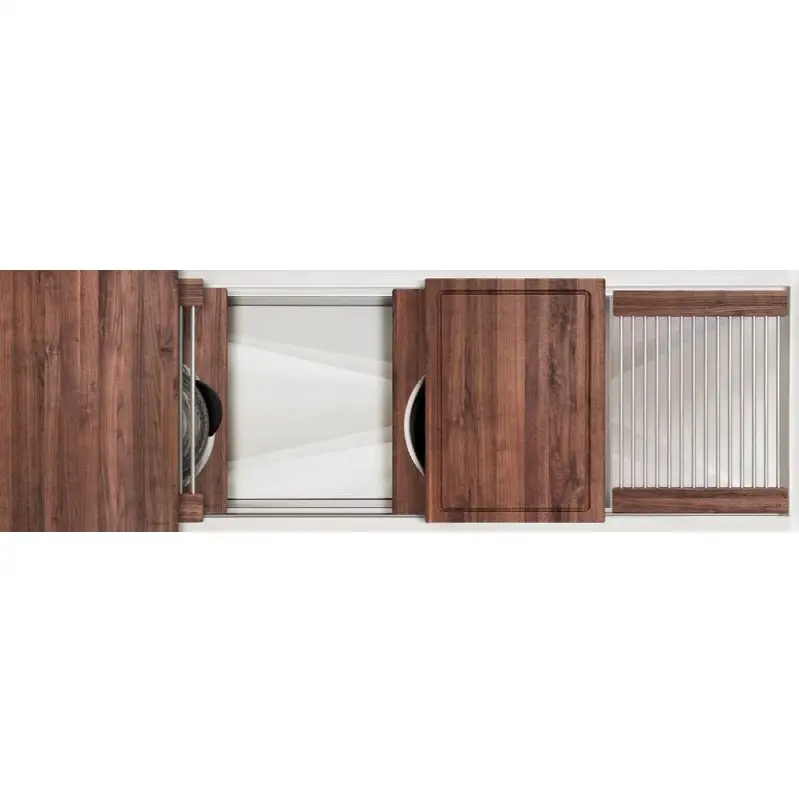 Ideal Workstation 4S + 12" DryDock® Drain Side, Five Tool Culinary Kit, One DryDock Tool