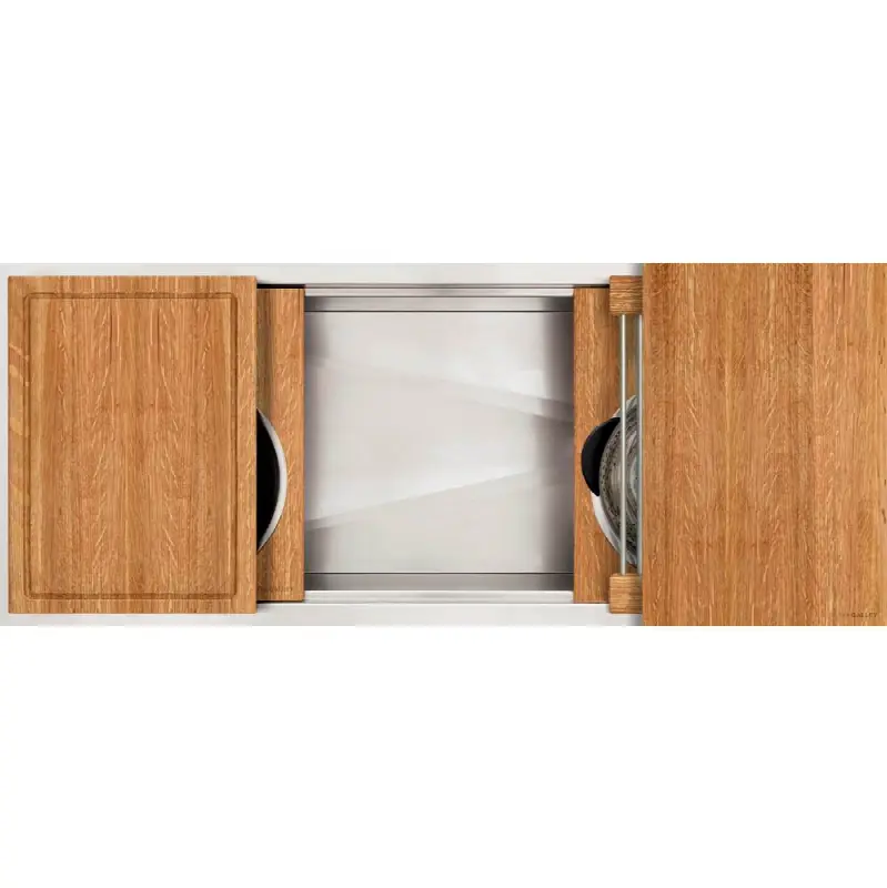 Ideal Workstation 4S with Five Tool Culinary Kit in Quartered White Oak