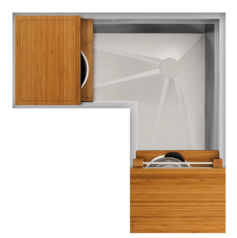 Ideal Corner Workstation 4X4C with Five Tool Culinary Kit