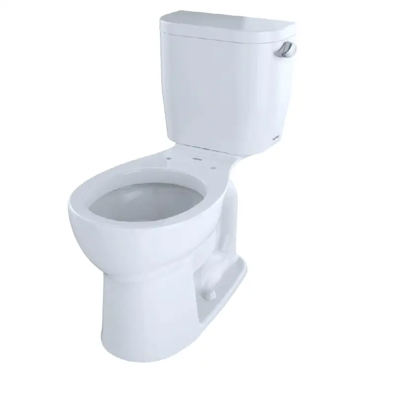 Entrada™ Two-Piece Round 1.28 GPF Universal Height Toilet with Right-Hand Trip Lever, Cotton White