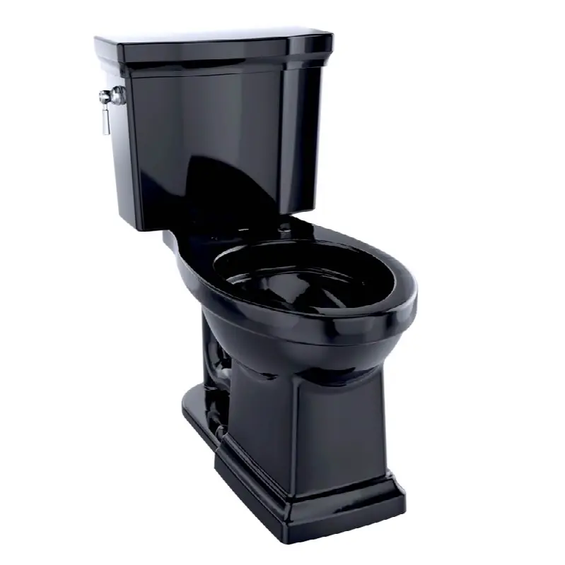 Promenade® II Two-Piece Elongated 1.28 GPF Universal Height Toilet, Ebony
