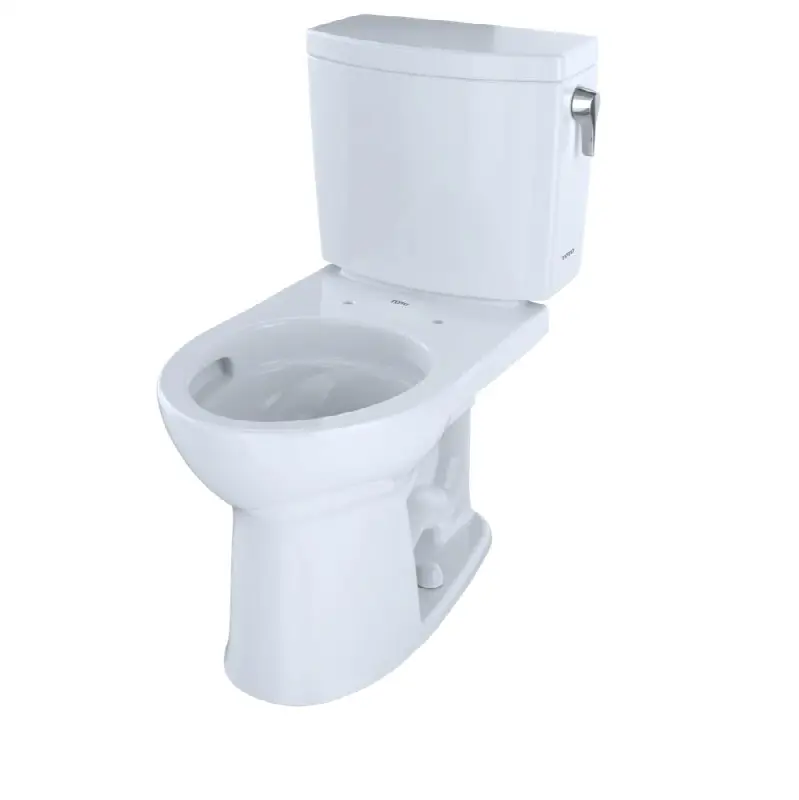 Drake® II 1G® Two-Piece Round 1.0 GPF Universal Height Toilet with CEFIONTECT and Right-Hand Trip Lever, Cotton White