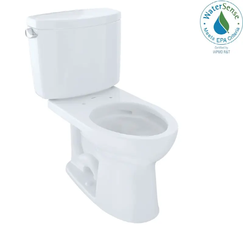 Toto® Drake® II Two-Piece Elongated 1.28 GPF Universal Height Toilet With Cefiontect, Cotton White