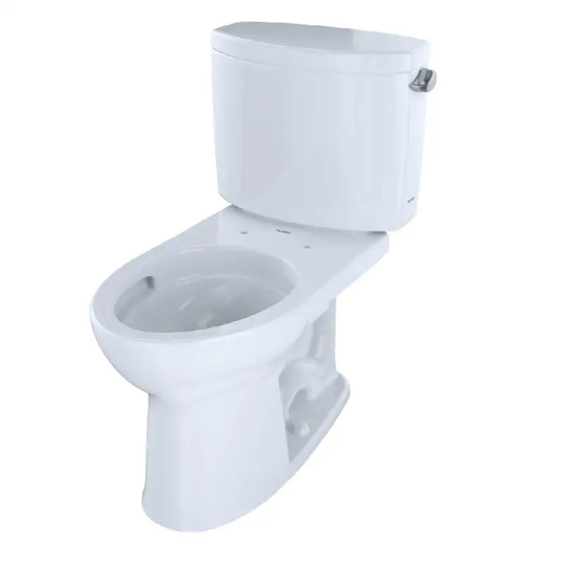 Drake® II Two-Piece Elongated 1.28 GPF Universal Height Toilet with CEFIONTECT and Right-Hand Trip Lever, Cotton White