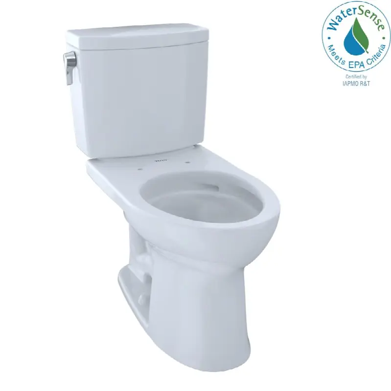 Toto® Drake® II 1G® Two-Piece Elongated 1.0 GPF Universal Height Toilet With Cefiontect, Cotton White
