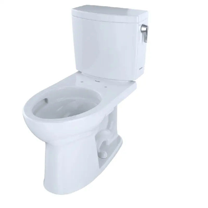 Drake® II 1G® Two-Piece Elongated 1.0 GPF Universal Height Toilet with CEFIONTECT and Right-Hand Trip Lever, Cotton White