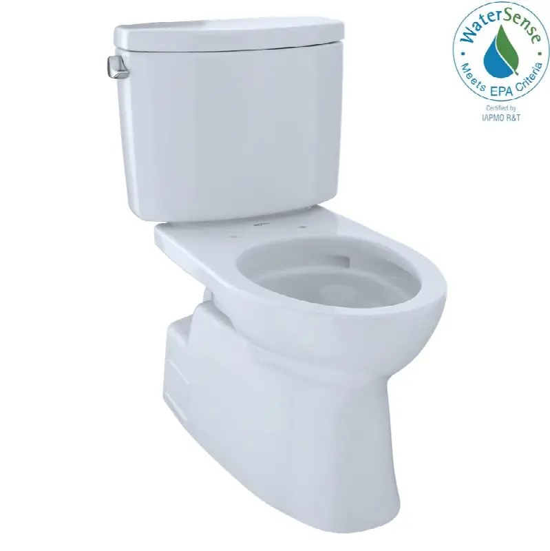 Toto® Vespin® II Two-Piece Elongated 1.28 GPF Universal Height Skirted Design Toilet With Cefiontect, Cotton White