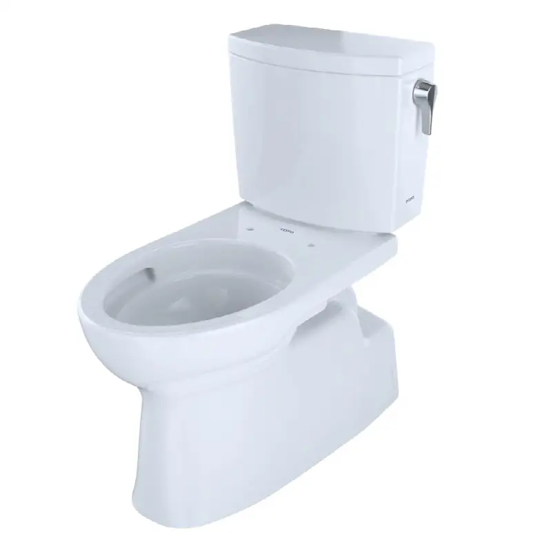 Vespin® II 1G® Two-Piece Elongated 1.0 GPF Universal Height Skirted Toilet with CEFIONTECT and Right-Hand Trip Lever, Cotton White