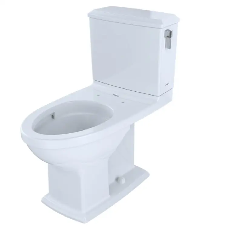 Connelly® Two-Piece Elongated Dual-Max® 1.28 and 0.9 GPF Universal Height Toilet with CEFIONTECT and Right Lever, Colonial White