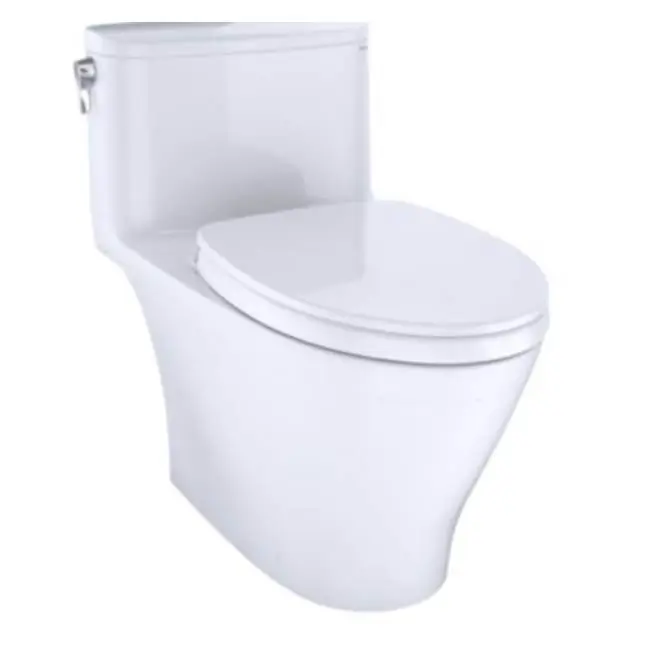 Nexus® 1G® One-Piece Elongated 1.0 GPF WASHLET® plus and Auto Flush Ready Universal Height Toilet with CEFIONTECT, Cotton White