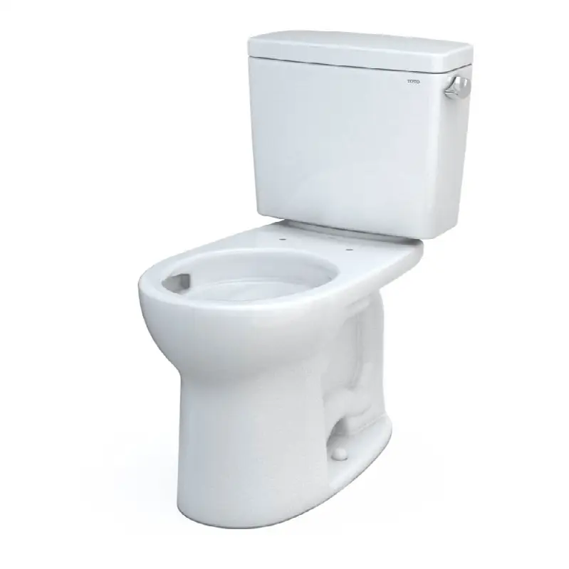 Drake® Two-Piece Round 1.28 GPF Universal Height TORNADO FLUSH® Toilet with CEFIONTECT®, Cotton White