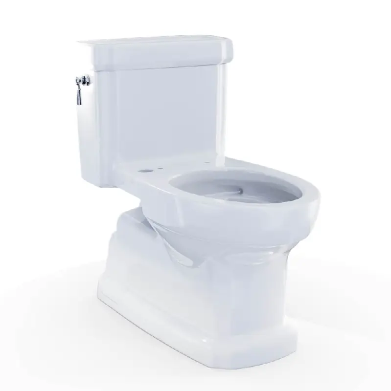 Eco Guinevere® WASHLET+ Ready Elongated 1.28 GPF Universal Height Skirted Toilet with CEFIONTECT®, Cotton White