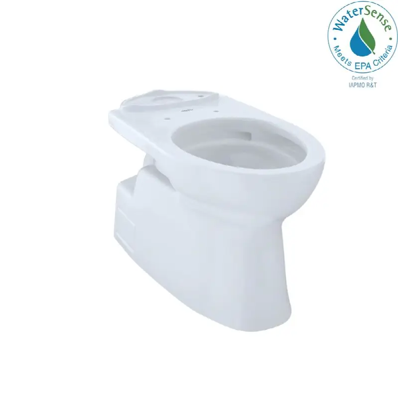Toto® Vespin® II Universal Height Elongated Skirted Toilet Bowl With Cefiontect, Cotton White