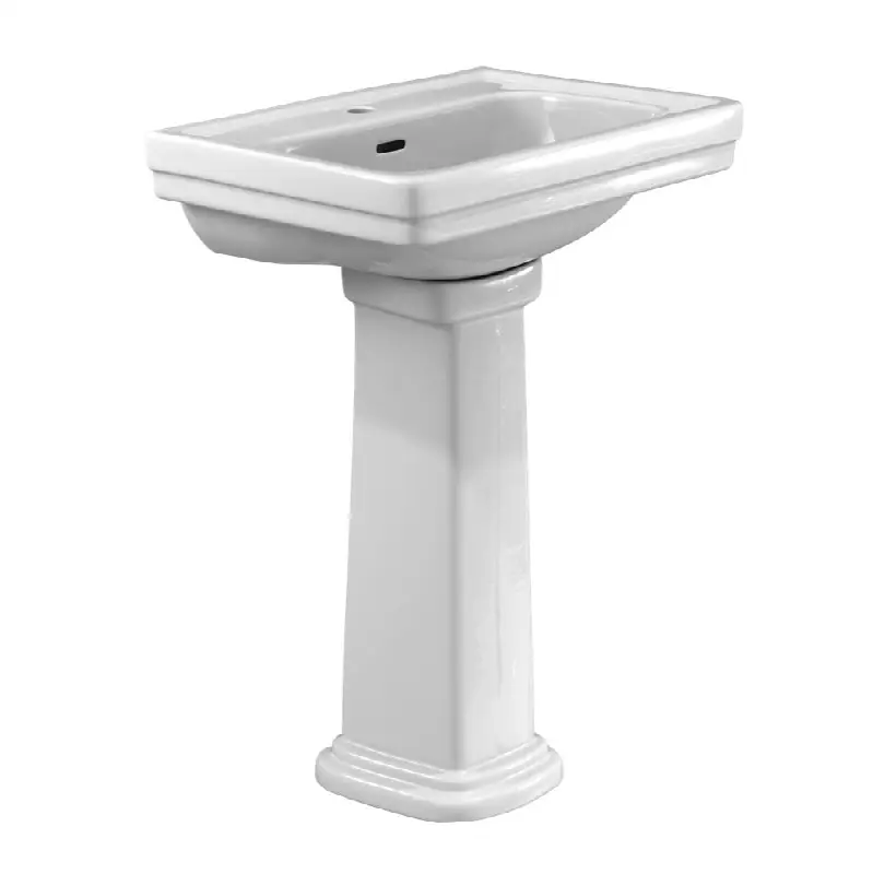 Promenade® 24" x 19-1/4" Rectangular Pedestal Bathroom Sink for Single Hole Faucets