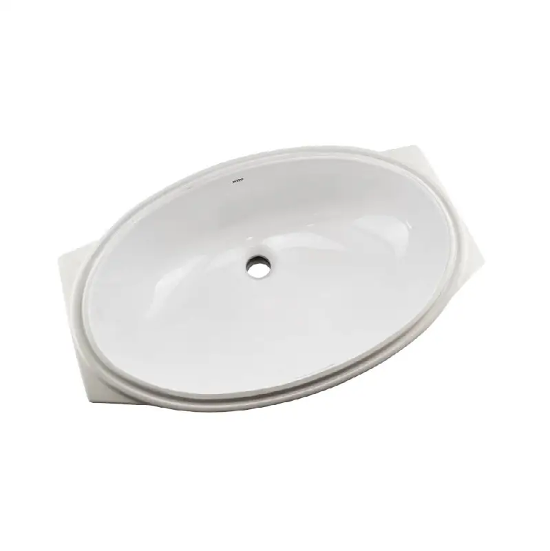 24" Oval Undermount Bathroom Sink with CEFIONTECT®, Cotton White