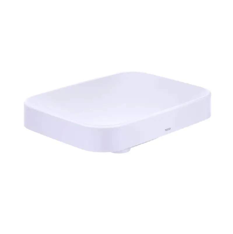 Arvina™ Rectangular 20" Vessel Bathroom Sink with CEFIONTECT, Cotton White