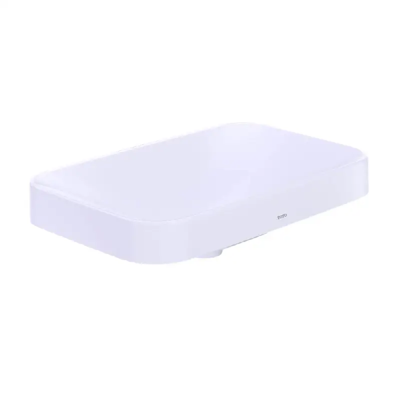 Arvina™ Rectangular 23" Vessel Bathroom Sink with CEFIONTECT, Cotton White