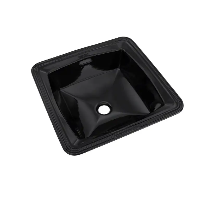 Connelly™ Square Undermount Bathroom Sink, Ebony