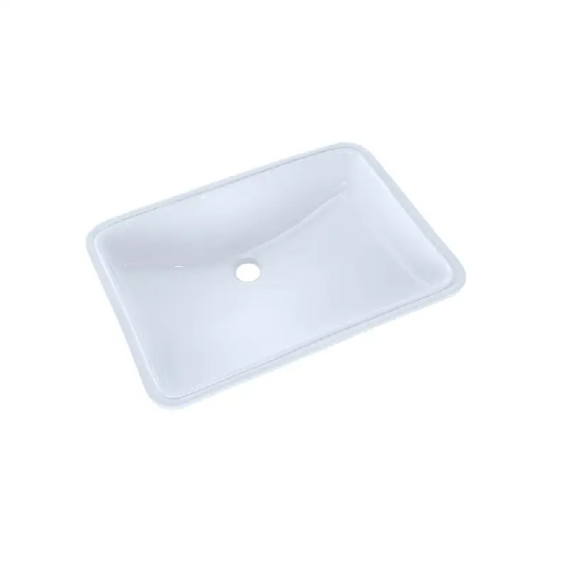 21-1/4" x 14-3/8" Large Rectangular Undermount Bathroom Sink with CEFIONTECT, Cotton White