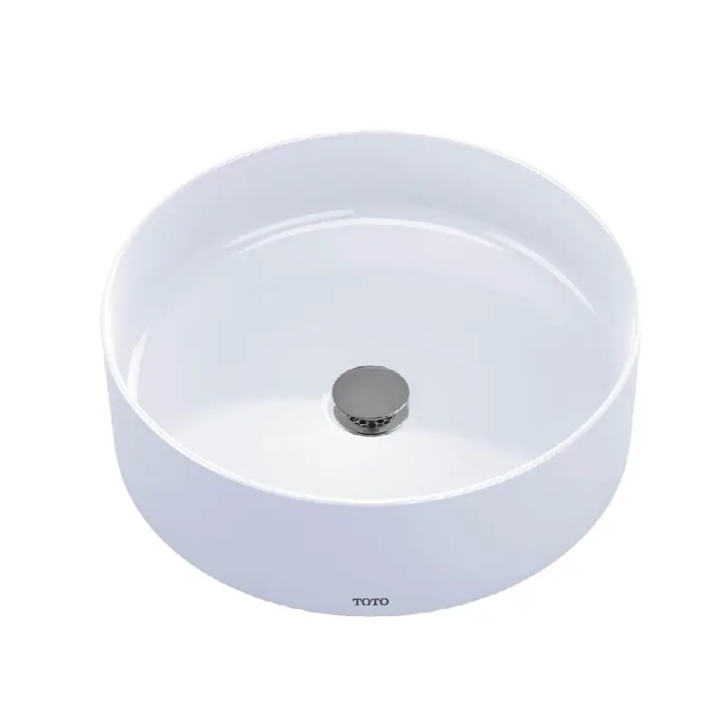 Arvina™ 16-9/16" Round Vessel Bathroom Sink, Cotton White