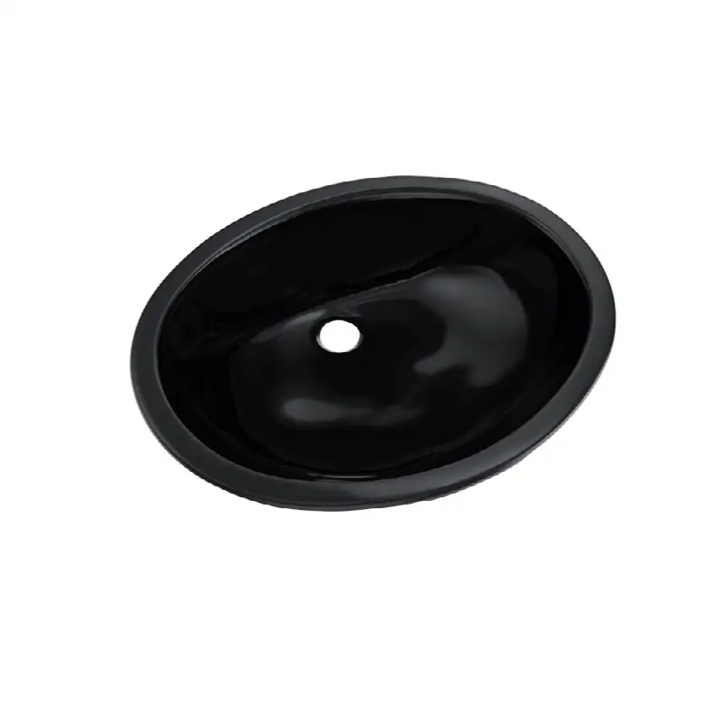 Rendezvous® Oval Undermount Bathroom Sink, Ebony