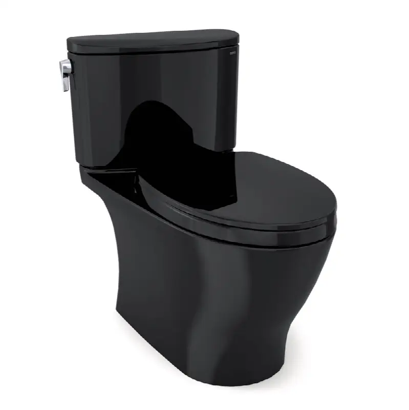Nexus® 1G® Two-Piece Elongated 1.0 GPF Universal Height Toilet with SS124 SoftClose Seat, WASHLET+ Ready, Ebony