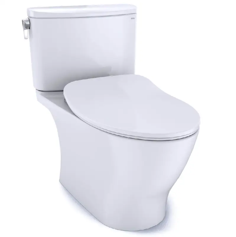 Nexus® Two-Piece Elongated 1.28 GPF Universal Height Toilet with CEFIONTECT and SS234 SoftClose Seat, WASHLET+ Ready, Cotton White