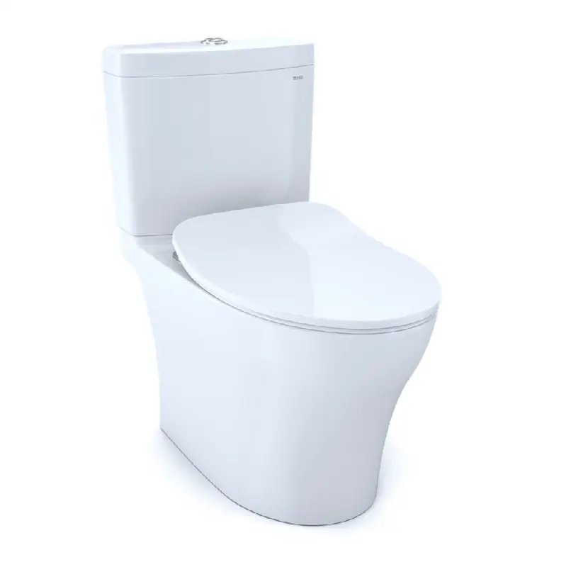 Aquia® IV Two-Piece Elongated Dual Flush 1.28 and 0.9 GPF Toilet with CEFIONTECT® and SoftClose® Seat, WASHLET®+ Ready, Cotton White