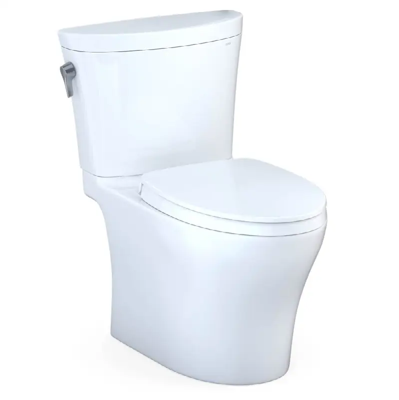 Aquia IV® Arc Two-Piece Elongated Dual Flush 1.28 and 0.9 GPF Universal Height Toilet with CEFIONTECT®, WASHLET®+ Ready, Cotton White