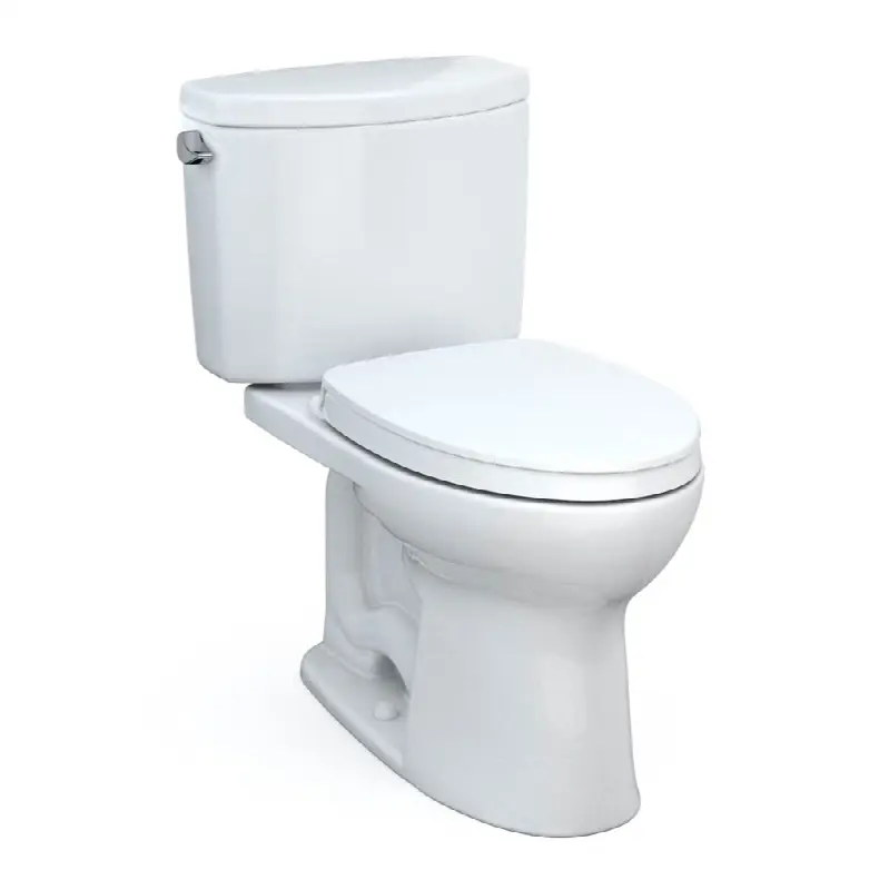 Drake® II Two-Piece Elongated 1.28 GPF Universal Height Toilet with CEFIONTECT and SS124 SoftClose Seat, WASHLET+ Ready