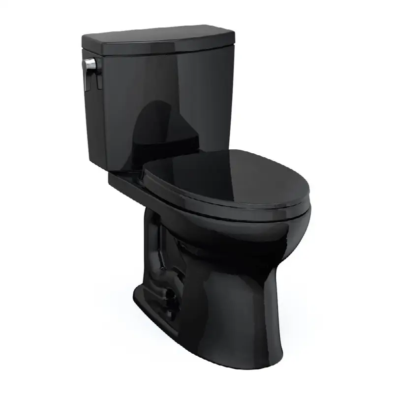 Drake® II 1G® Two-Piece Elongated 1.0 GPF Universal Height Toilet with SS124 SoftClose Seat, WASHLET+ Ready, Ebony