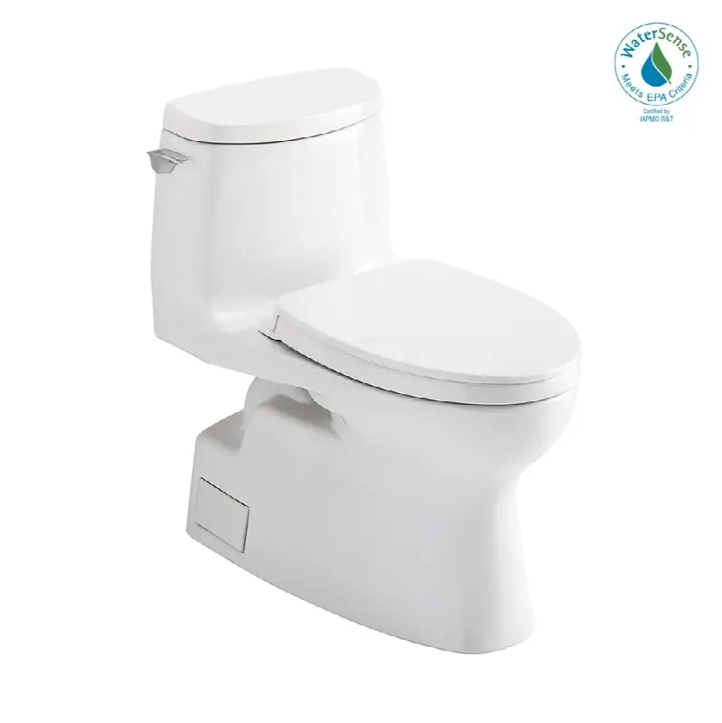 Carlyle® II 1G® One-Piece Elongated 1.0 GPF Universal Height Toilet with CEFIONTECT and SS124 SoftClose Seat, WASHLET+ Ready, Cotton White