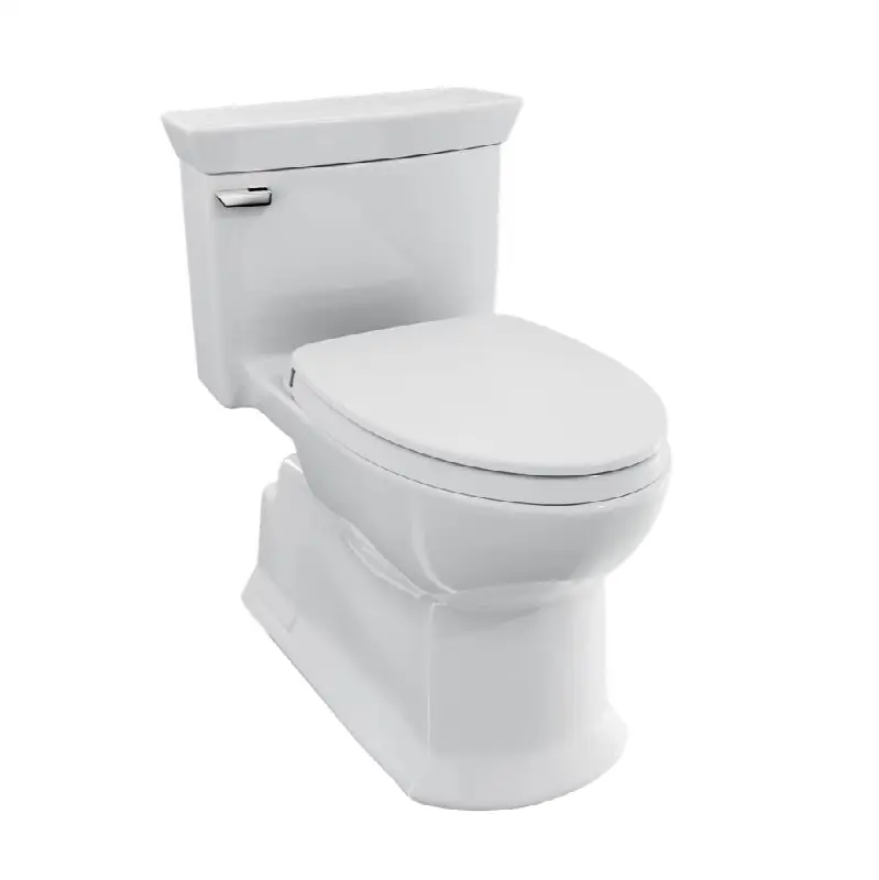 Soirée® One Piece Elongated 1.28 GPF Universal Height Skirted Toilet with CeFiONtect