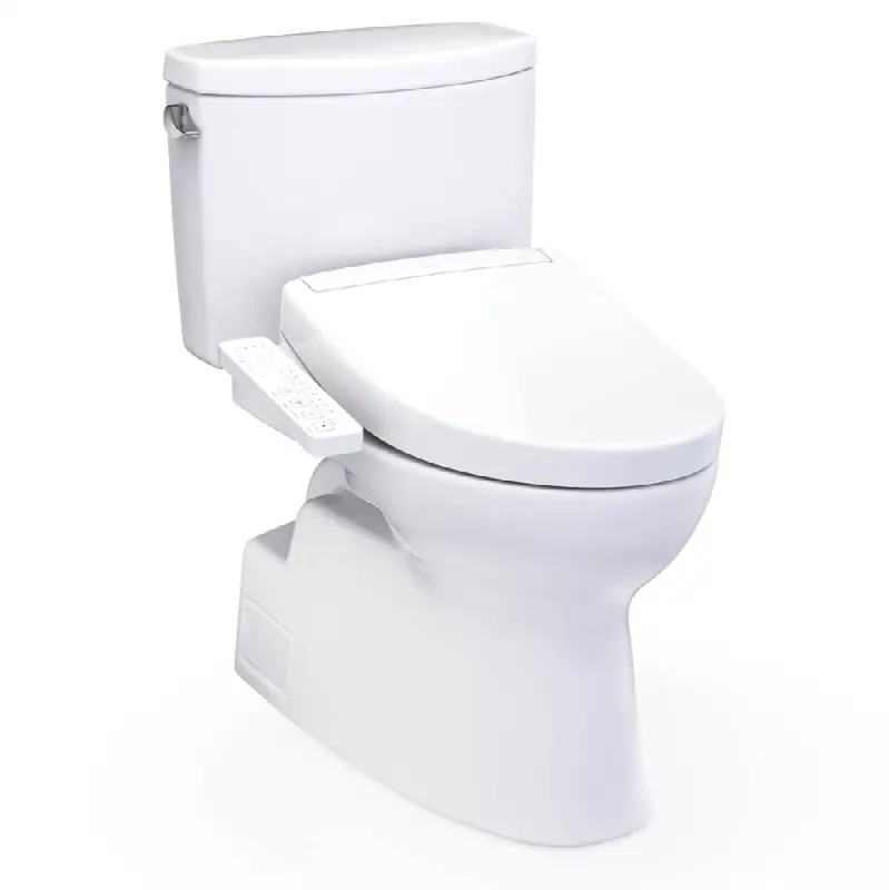 WASHLET+® Vespin® II Two-Piece Elongated 1.28 GPF Toilet and WASHLET+® S2 Bidet Seat, Cotton White