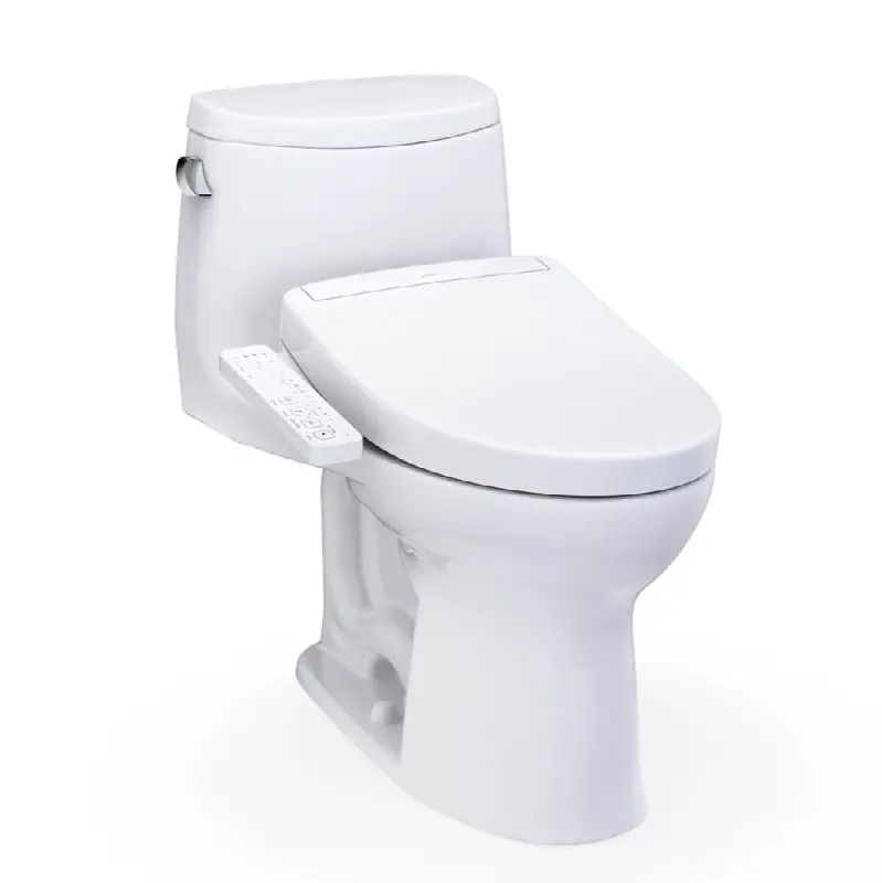 WASHLET+® UltraMax® II One-Piece Elongated 1.28 GPF Toilet and WASHLET+® S2 Bidet Seat, Cotton White