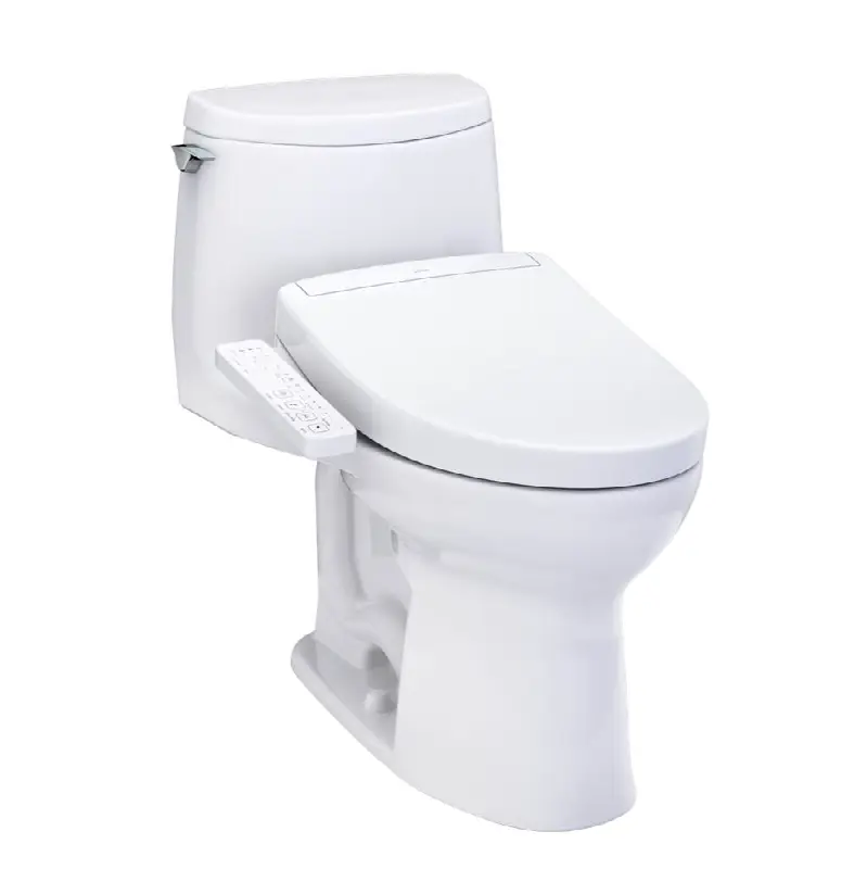 WASHLET+® UltraMax® II 1G® One-Piece Elongated 1.0 GPF Toilet and WASHLET+® S2 Bidet Seat, Cotton White