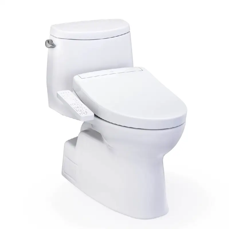 WASHLET+® Carlyle® II One-Piece Elongated 1.28 GPF Toilet and WASHLET+® S2 Bidet Seat, Cotton White