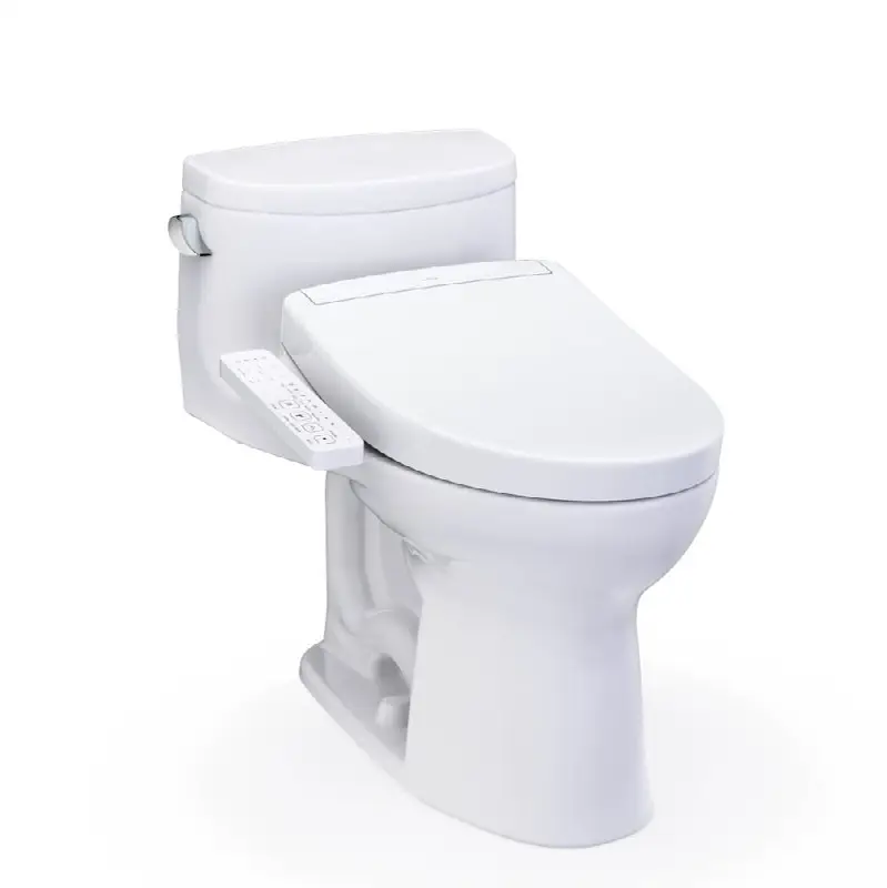 WASHLET+® Supreme® II One-Piece Elongated 1.28 GPF Toilet and WASHLET+® S2 Bidet Seat, Cotton White