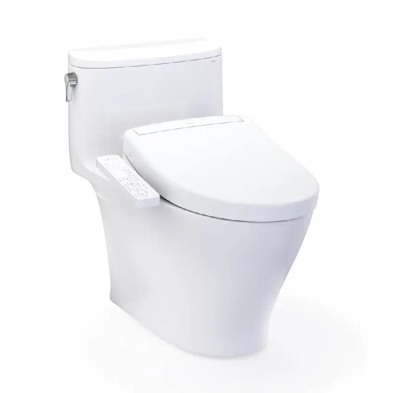 WASHLET®+ Nexus® 1G® One-Piece Elongated 1.0 GPF Toilet and WASHLET S2 Bidet Seat, Cotton White