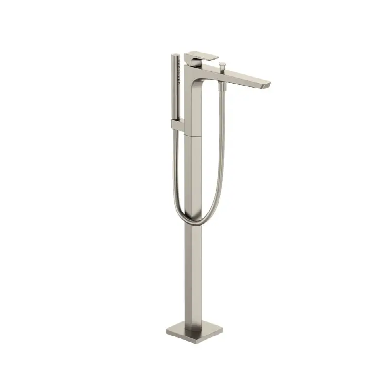 GE Single-Handle Free Standing Tub Filler with Handshower, Brushed Nickel