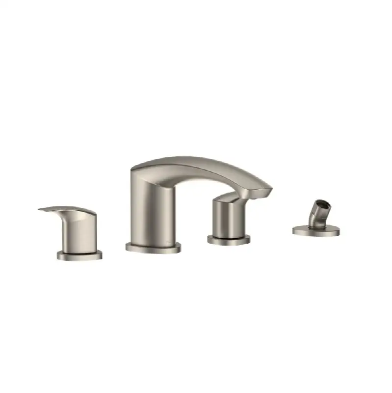 GM Two-Handle Deck-Mount Roman Tub Filler Trim with Handshower