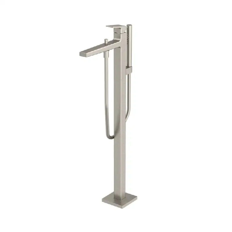 GB Freestanding Bathroom Tub Filler with COMFORT GLIDE™ and COMFORT WAVE™, Brushed Nickel