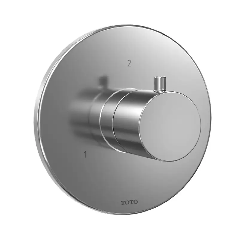 Round Two-Way Diverter Shower Trim, Polished Chrome