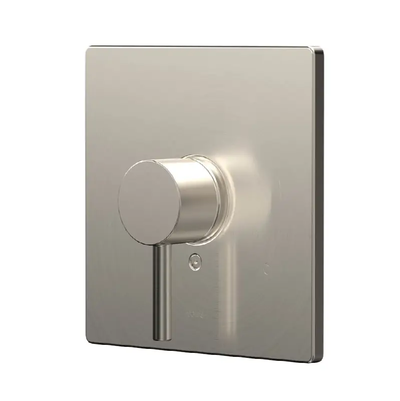 Square Pressure Balance Valve Shower Trim, Brushed Nickel