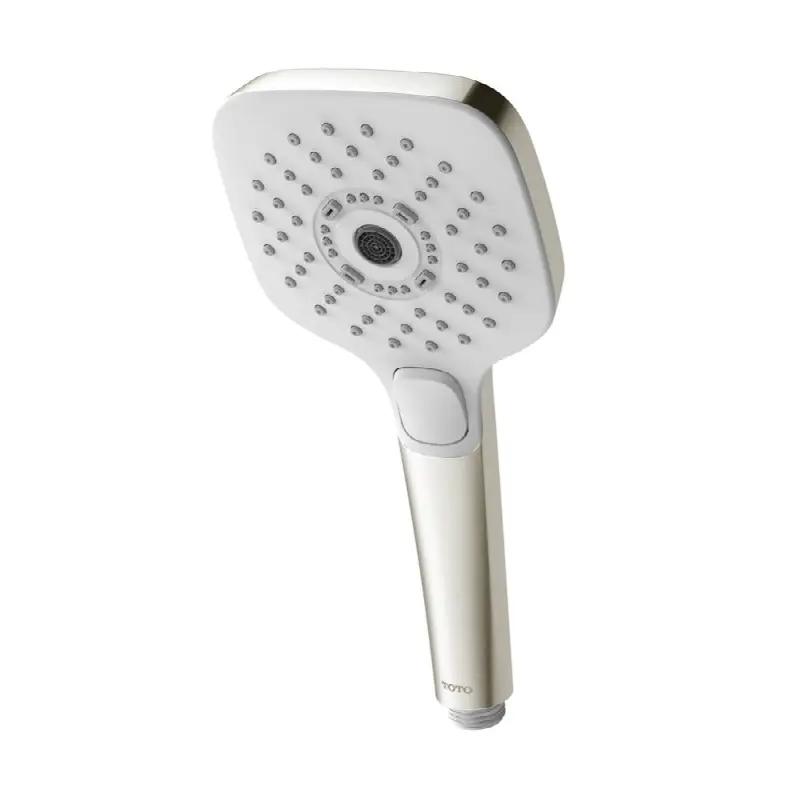 G Series 1.75 GPM Multifunction 4 inch Square Handshower with ACTIVE WAVE, COMFORT WAVE, and WARM SPA, Brushed Nickel